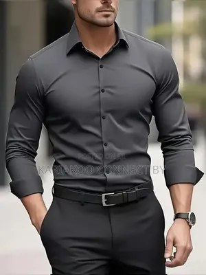 Premium Men’S Slim-Fit Dress Shirts