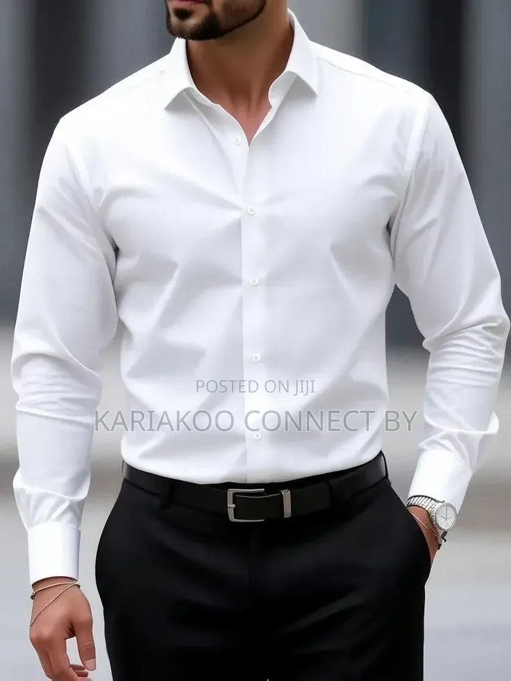Premium Men’S Slim-Fit Dress Shirts