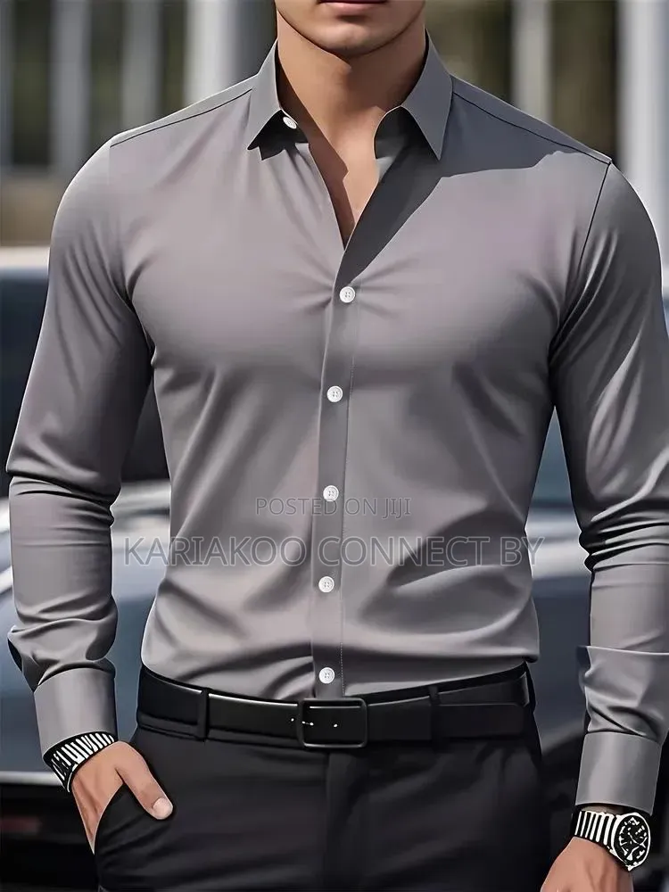 Premium Men’S Slim-Fit Dress Shirts