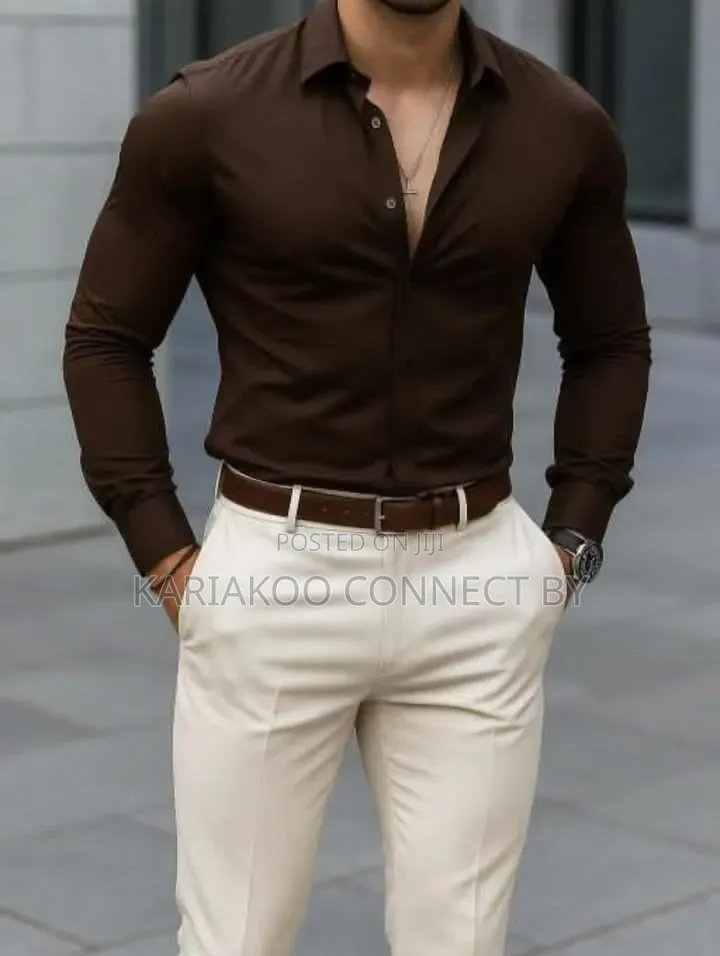 Premium Men’S Slim-Fit Dress Shirts