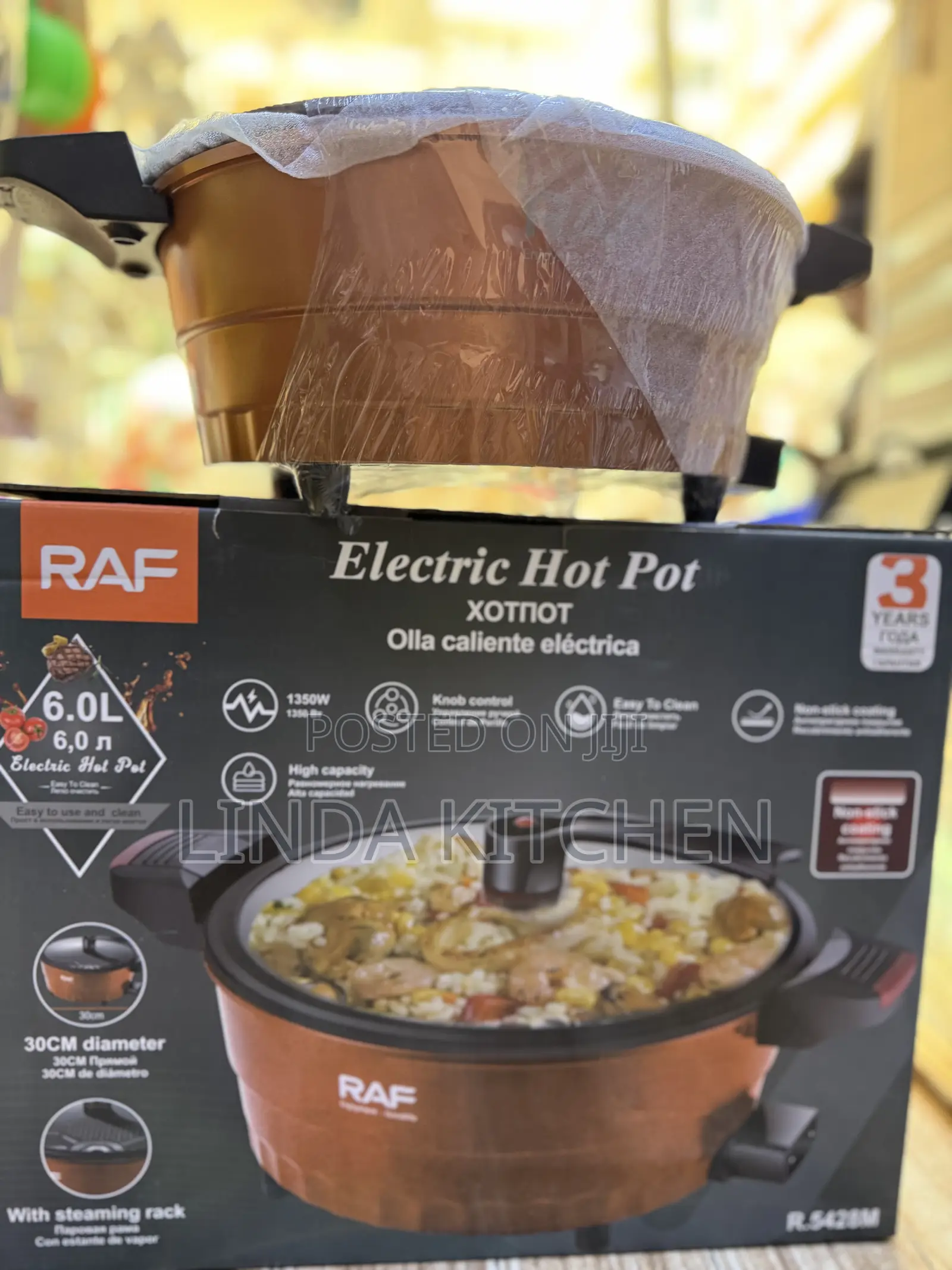 Raf Electric Hot Pot 30cm and 6lts (Multfuction Cooker)