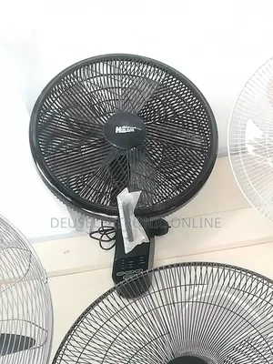 Wall Fan High Class 18" Black With Remote