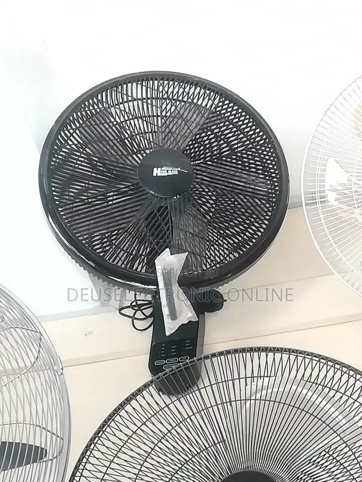 Wall Fan High Class 18" Black With Remote