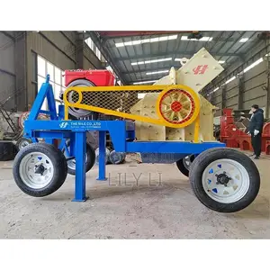 Diesel-powered Hammer Crusher For Construction Stone Crushing 3t/H