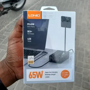 Ldnio 65w Desktop Fast Charger A4808q - Uk 3 Pin