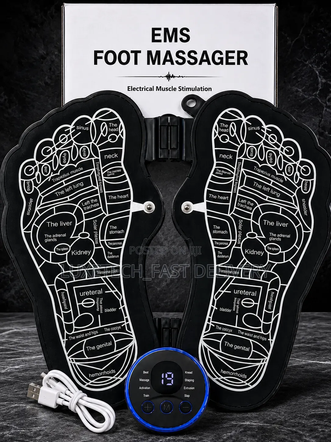 Ems Foot Massager Rechargeable Electric Foot Therapy and Pain Relief