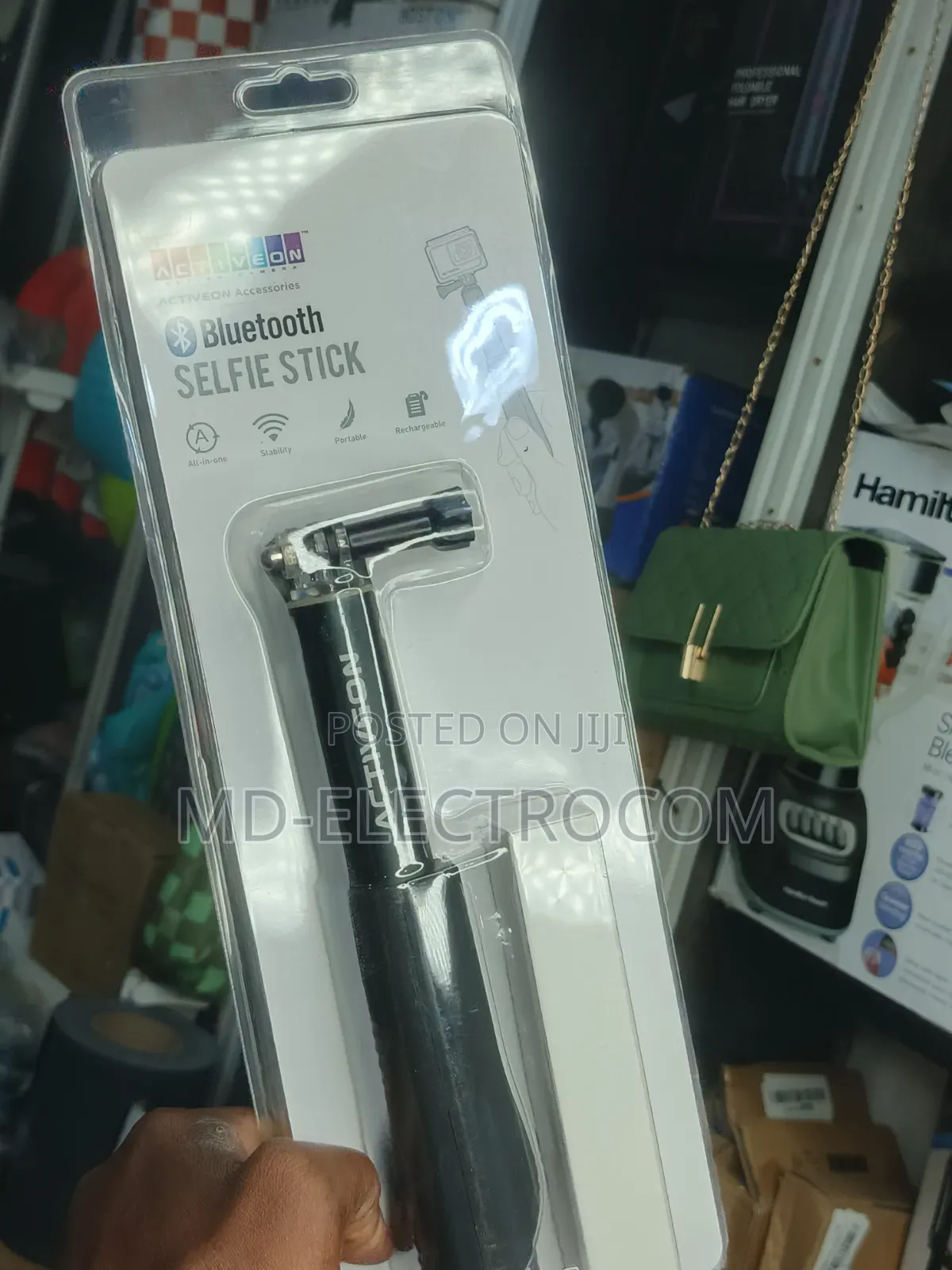 Activeon Bluetooth Selfie Stick With Battery