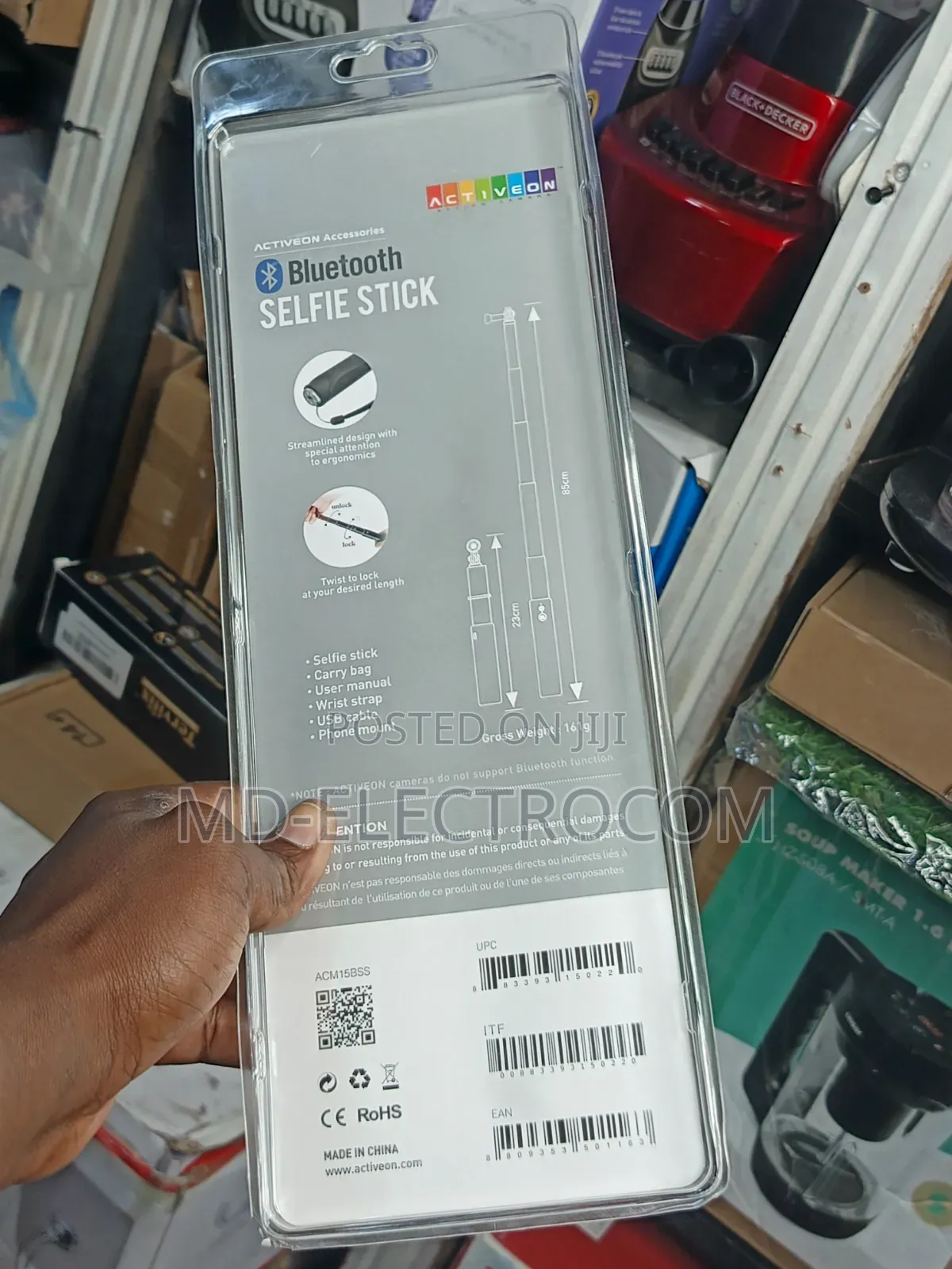 Activeon Bluetooth Selfie Stick With Battery