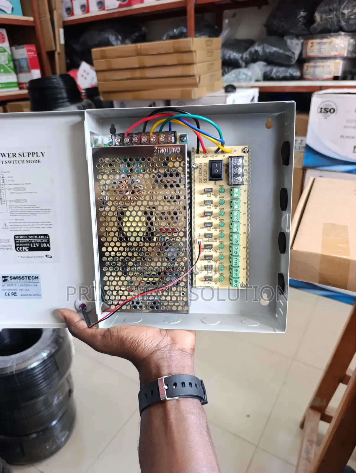 Swiss Tech 12v 10a Power Supply — Kwa CCTV Cameras 8 | Tz