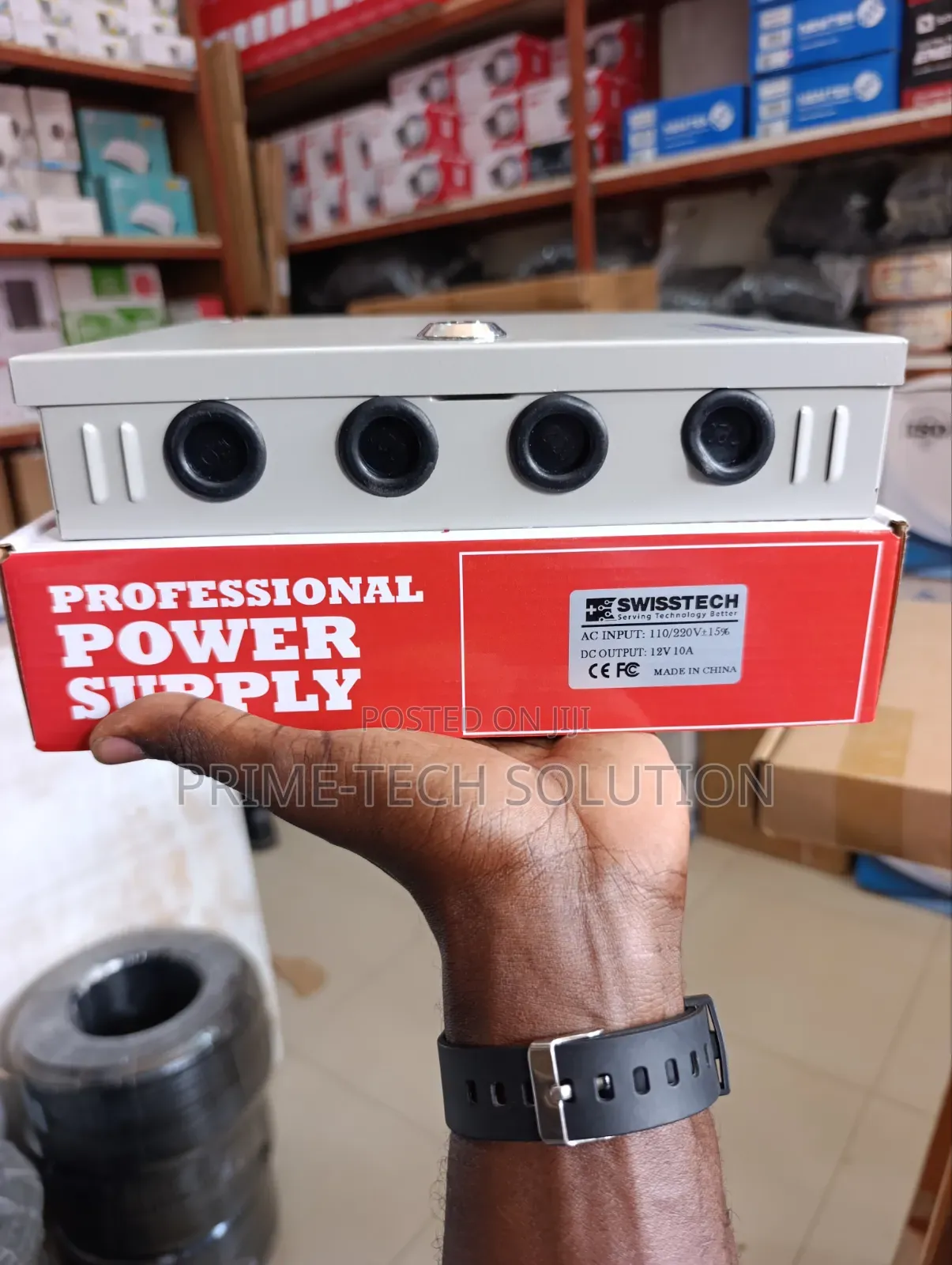 Swiss Tech 12v 10a Power Supply — Kwa CCTV Cameras 8 | Tz