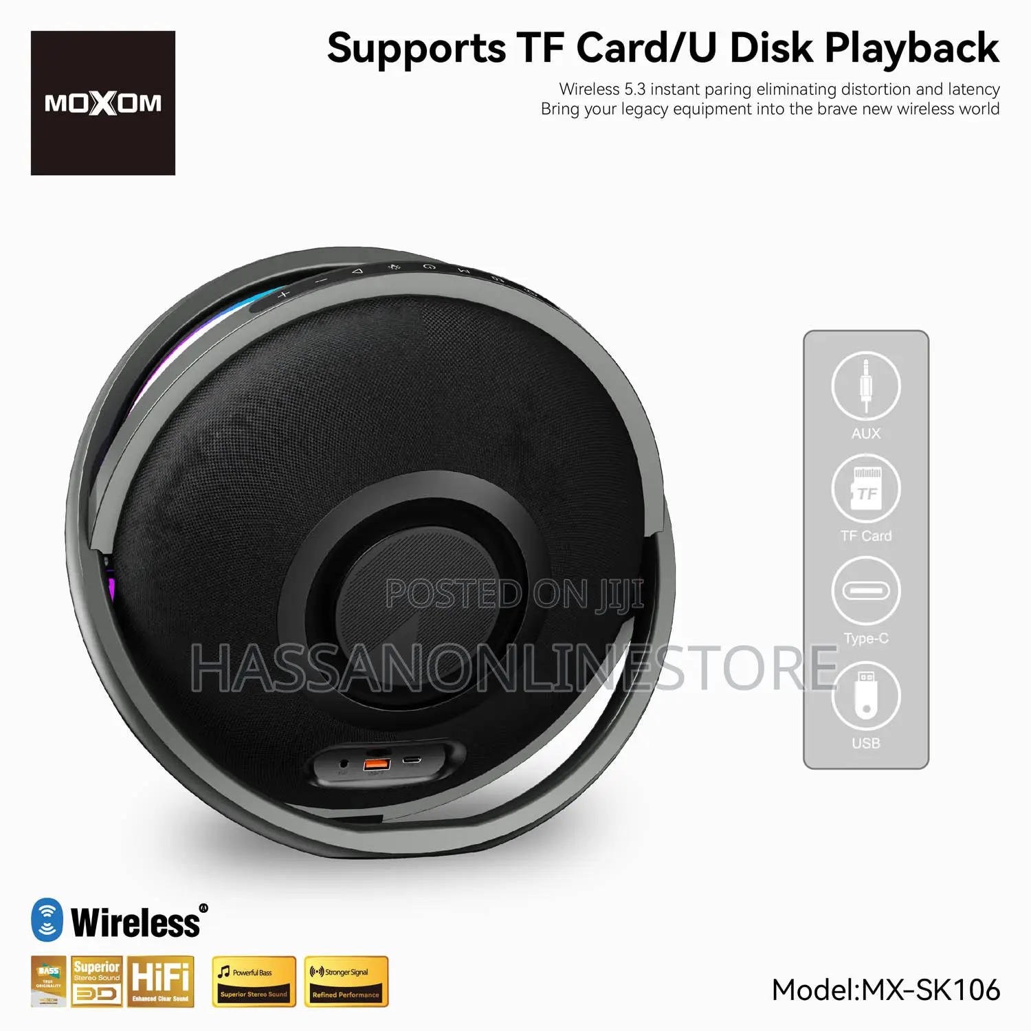Moxom Mx-Sk106 Nebula Room Filling Karaoke Wireless Speaker