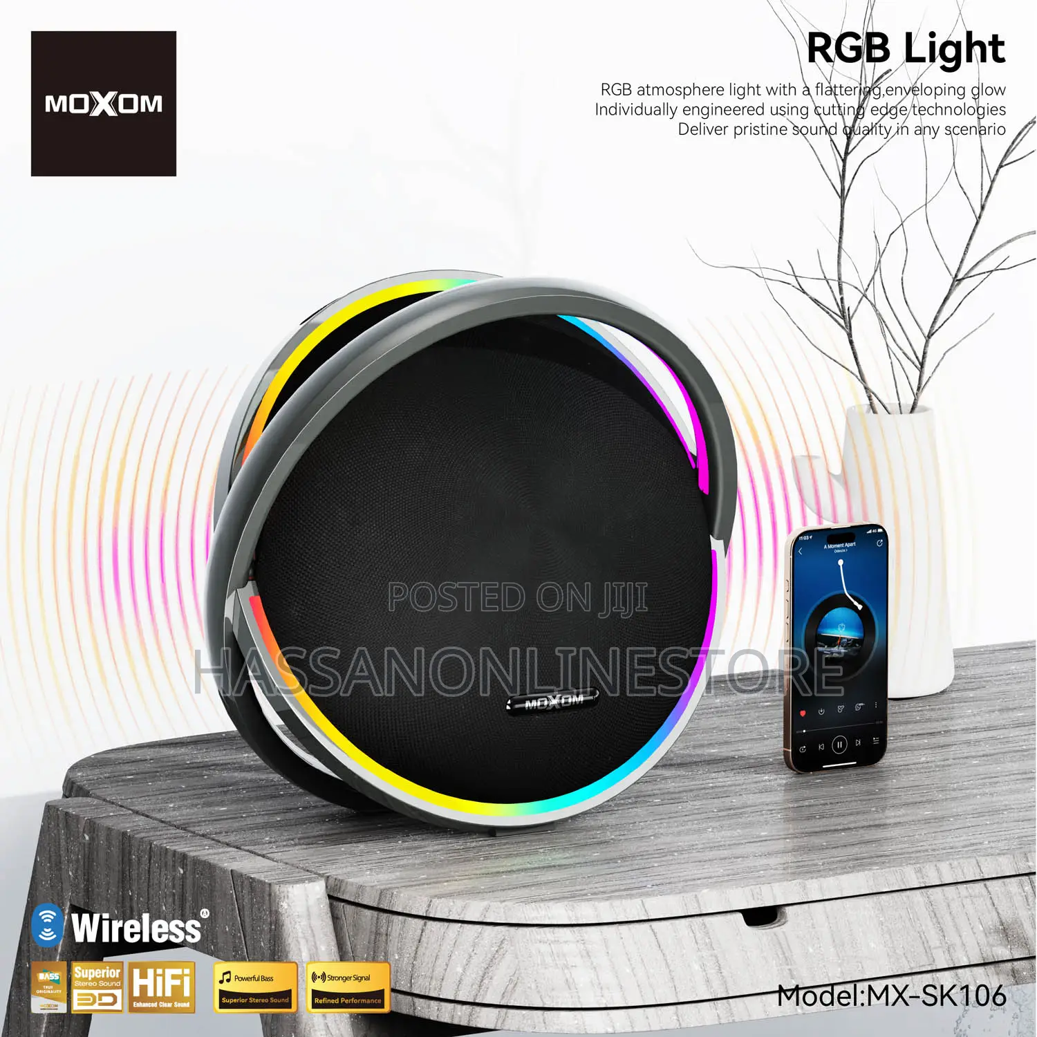 Moxom Mx-Sk106 Nebula Room Filling Karaoke Wireless Speaker