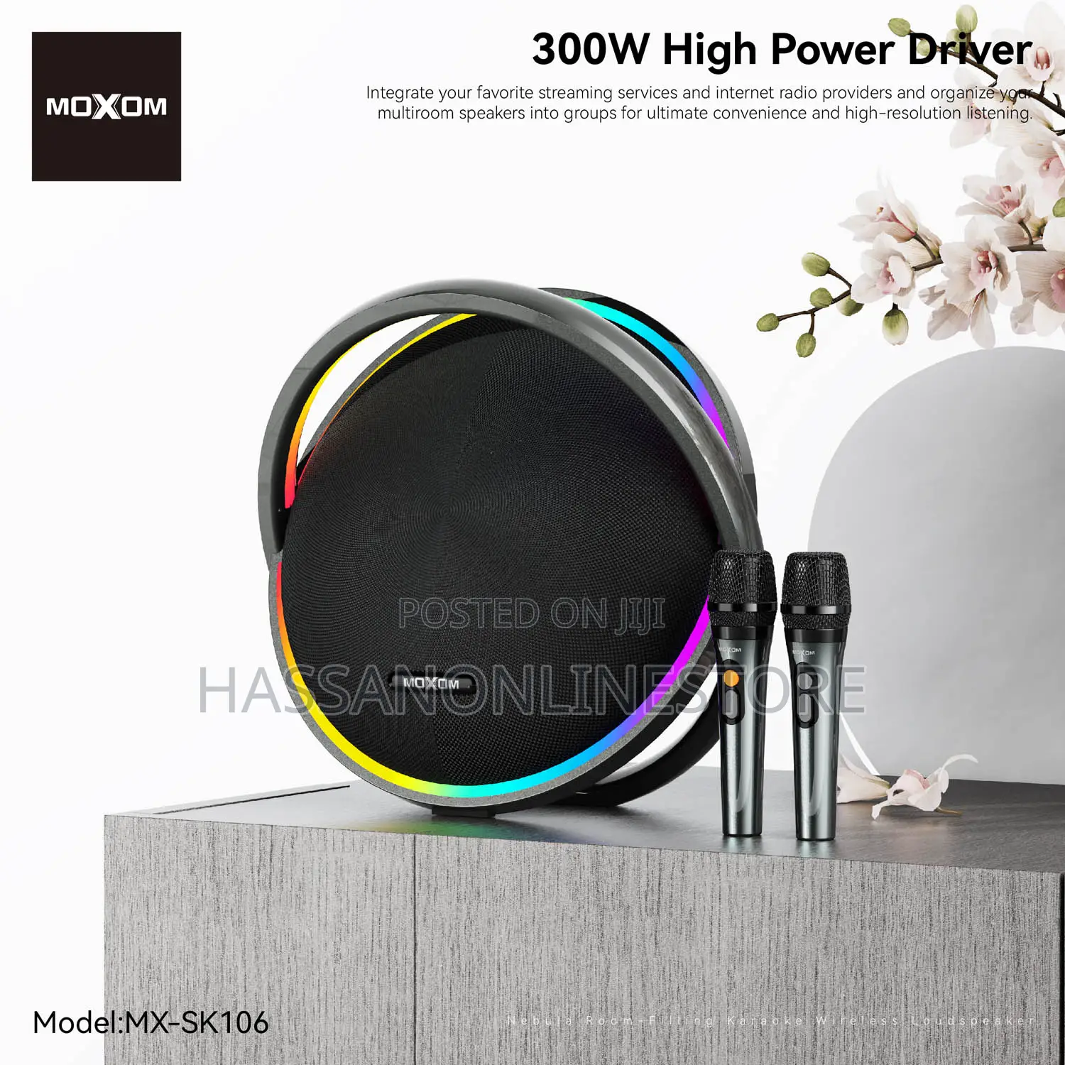 Moxom Mx-Sk106 Nebula Room Filling Karaoke Wireless Speaker