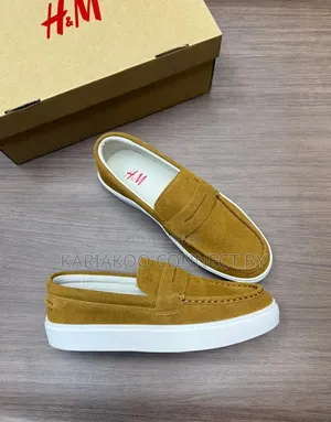 H M Suede Penny Loafers