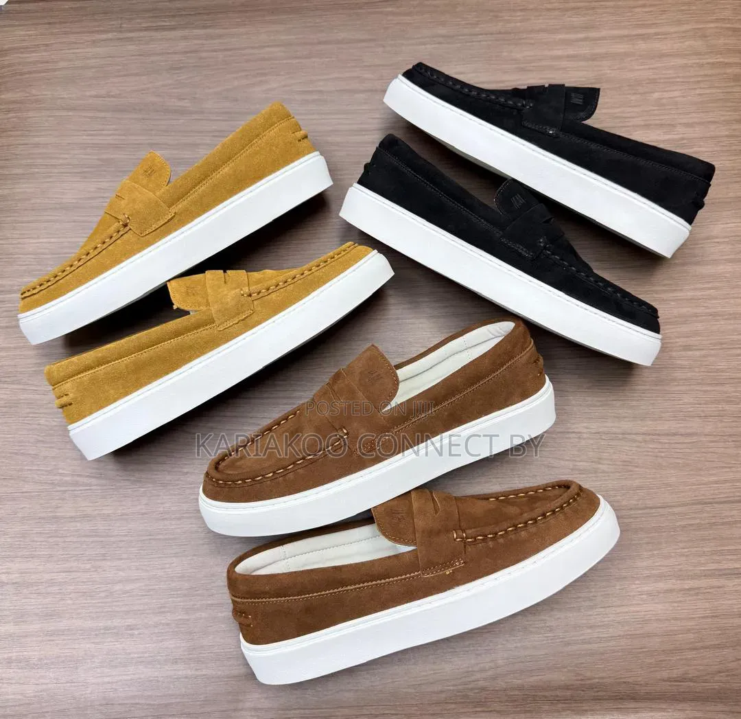 H M Suede Penny Loafers