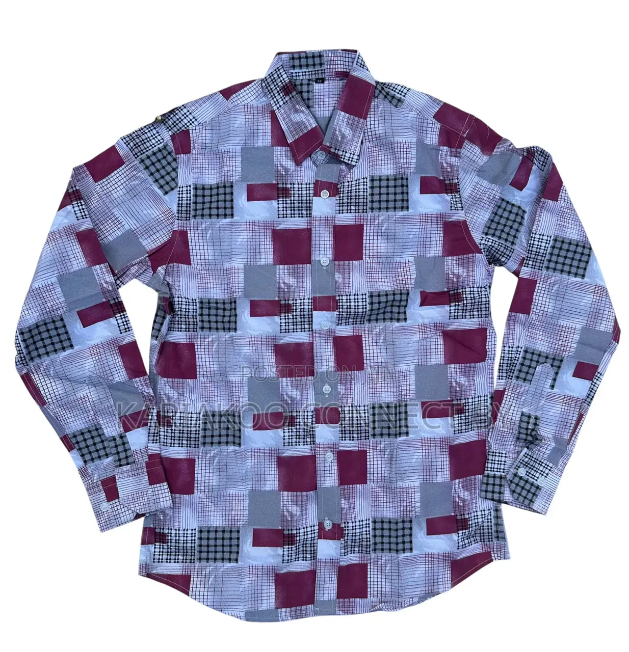 Vintage Checkered Slim-Fit Shirts