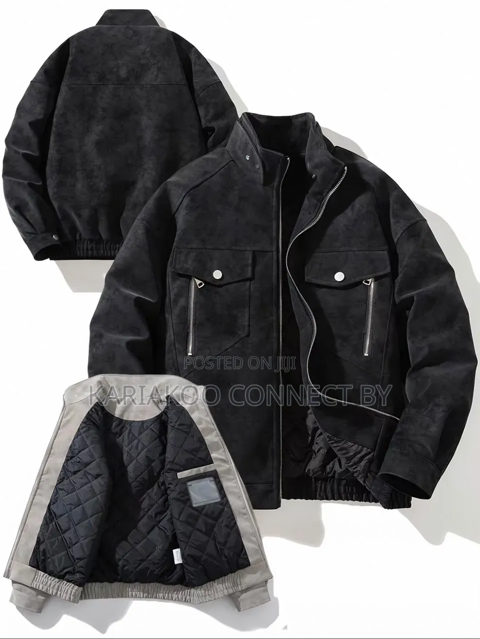 Premium Suede Bomber Jackets