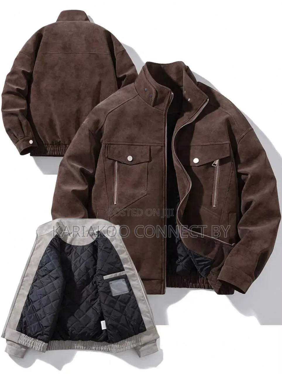 Premium Suede Bomber Jackets