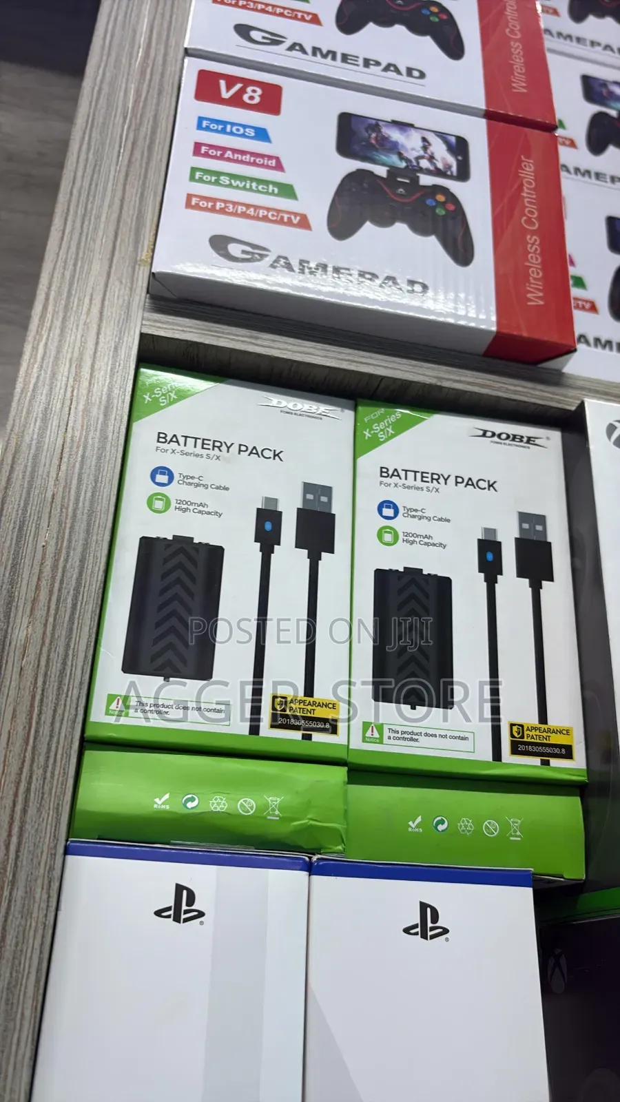 Dobe Tyx-0634b Rechargeable Battery Packs for Xbox Series X|S Pads