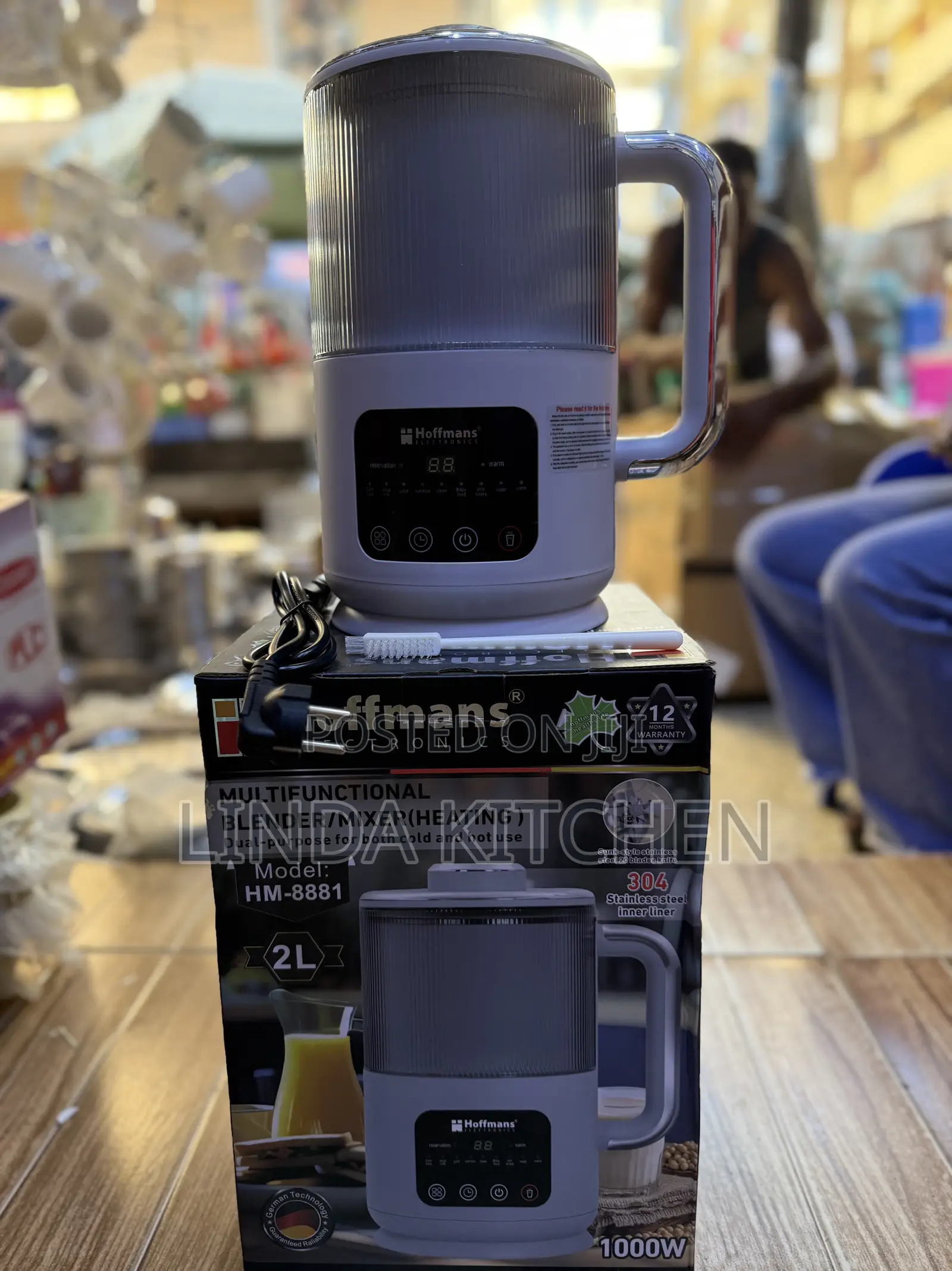 Hoffman Multifunctional Heating Blender and Mixer 9 in 1, 2lts