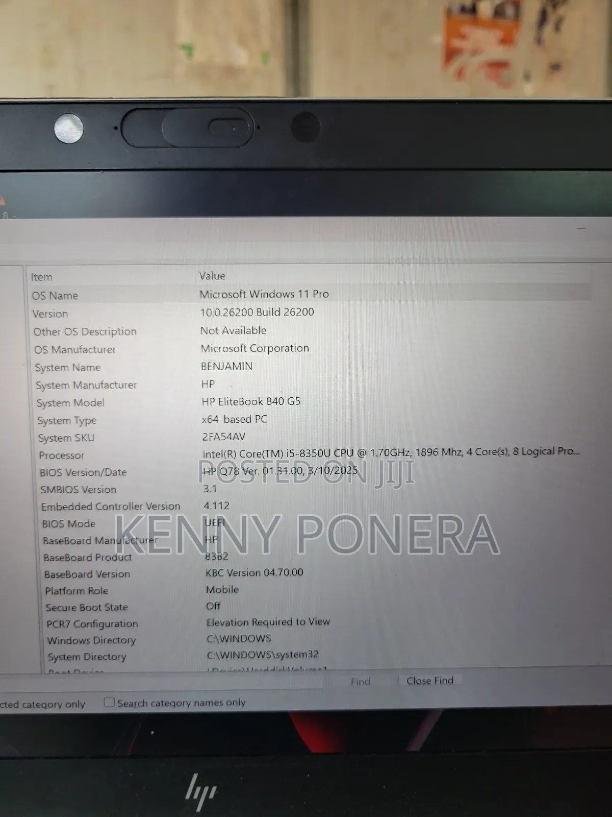 Laptop HP EliteBook 840 G5 16GB Intel Core i5 SSD 256GB