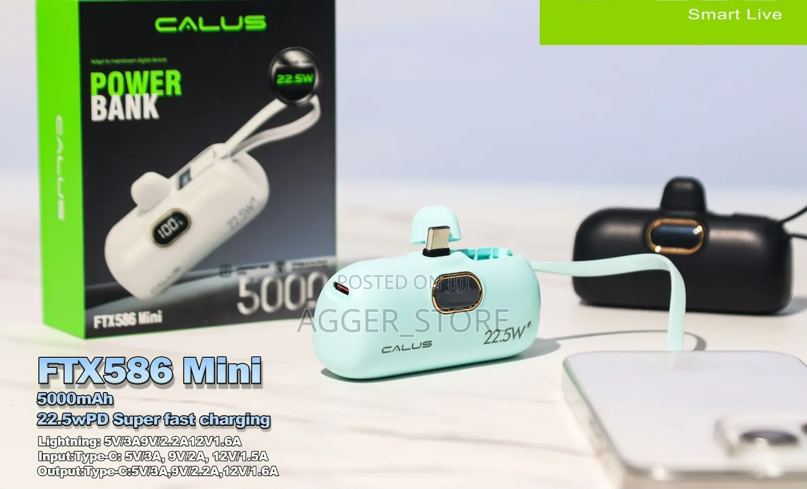 Calus Ftx586 Mini 5000mah Original Powerbank