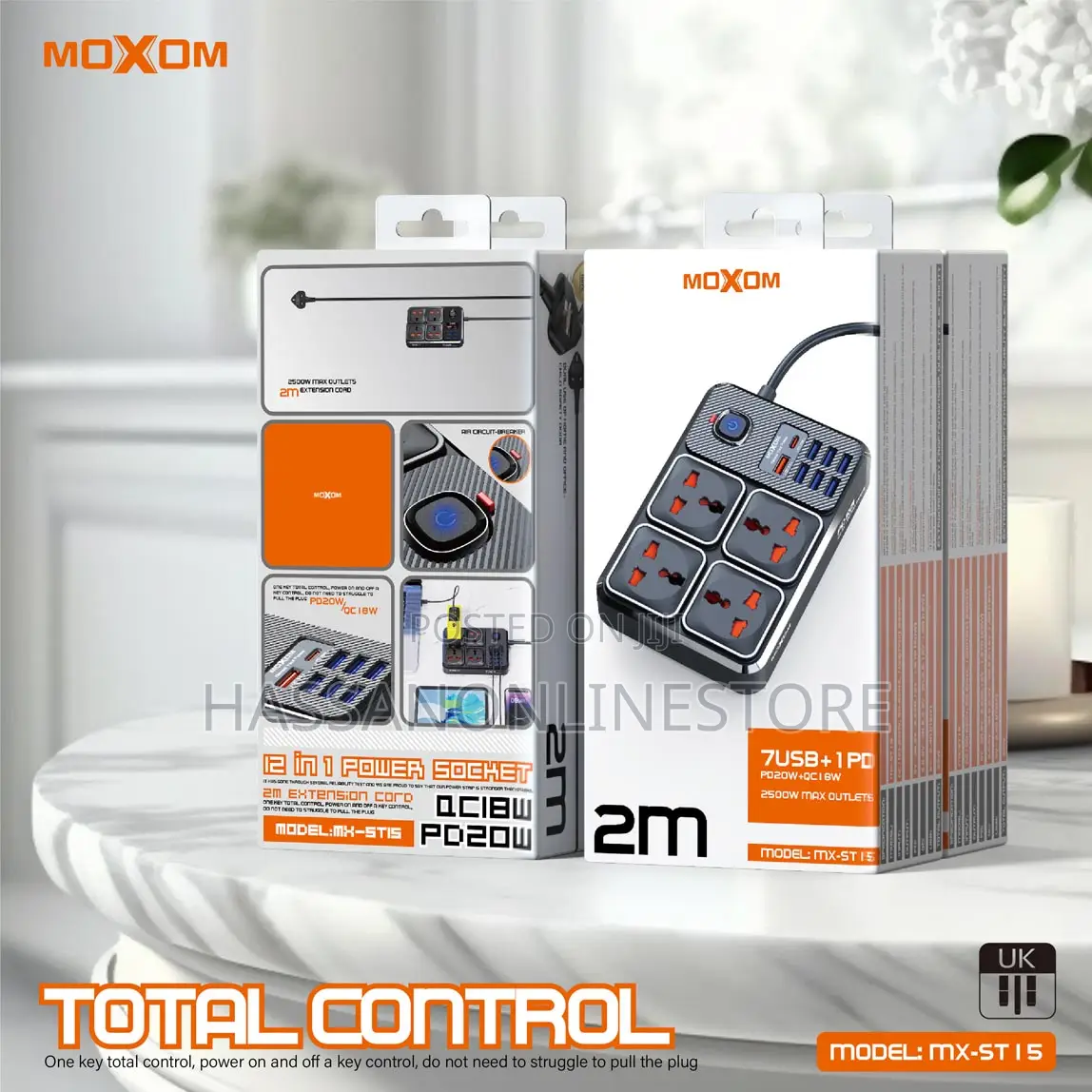 Moxom Mx-St15 12-in-1 Power Strip