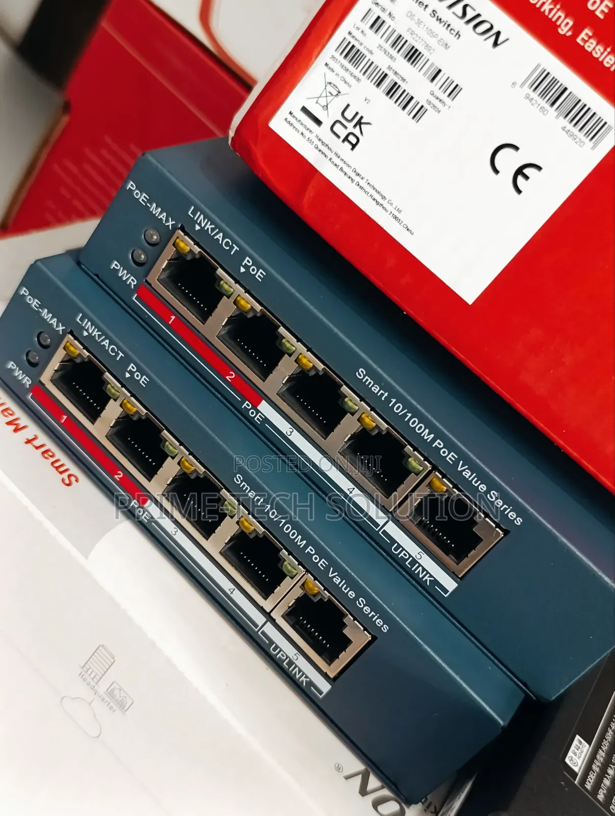 Hikvision Ds-3e1105p-Ei/M Poe Switch 4 Port 45w — CCTV | Tz