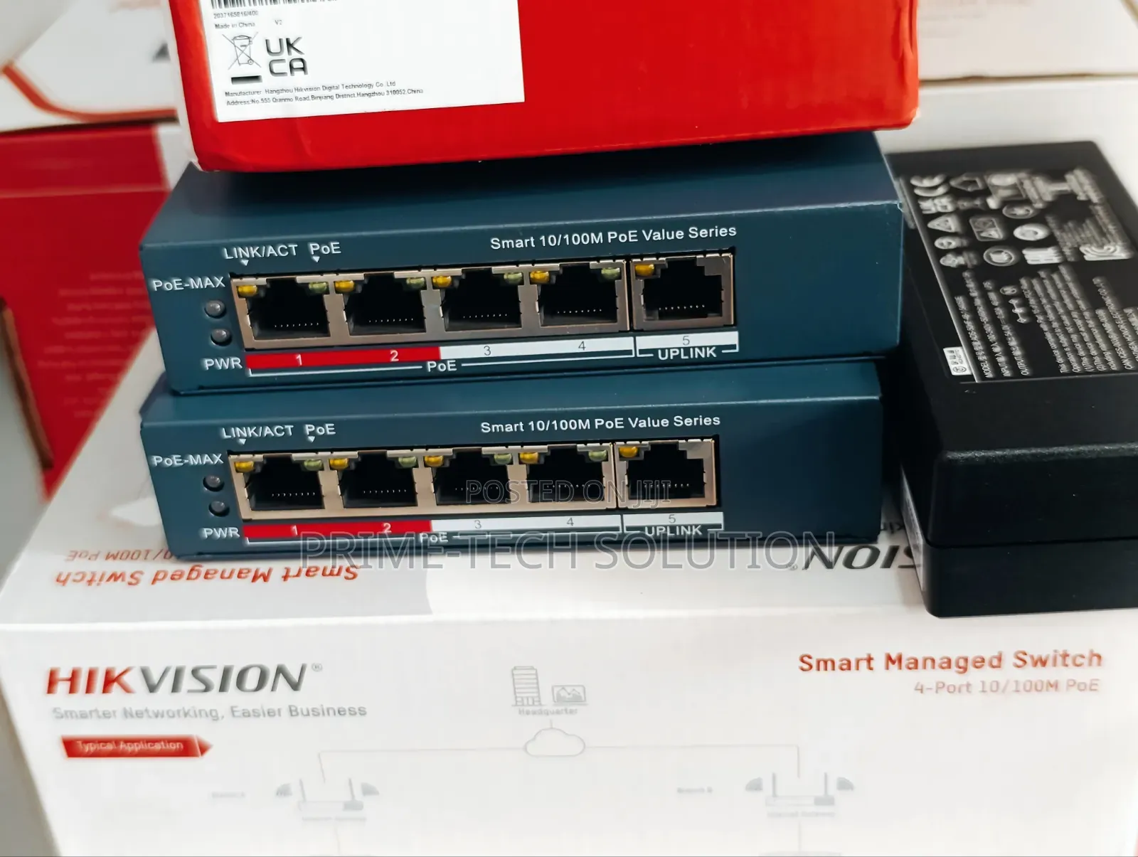 Hikvision Ds-3e1105p-Ei/M Poe Switch 4 Port 45w — CCTV | Tz