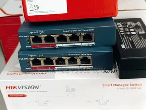 Hikvision Ds-3e1105p-Ei/M Poe Switch 4 Port 45w — CCTV | Tz