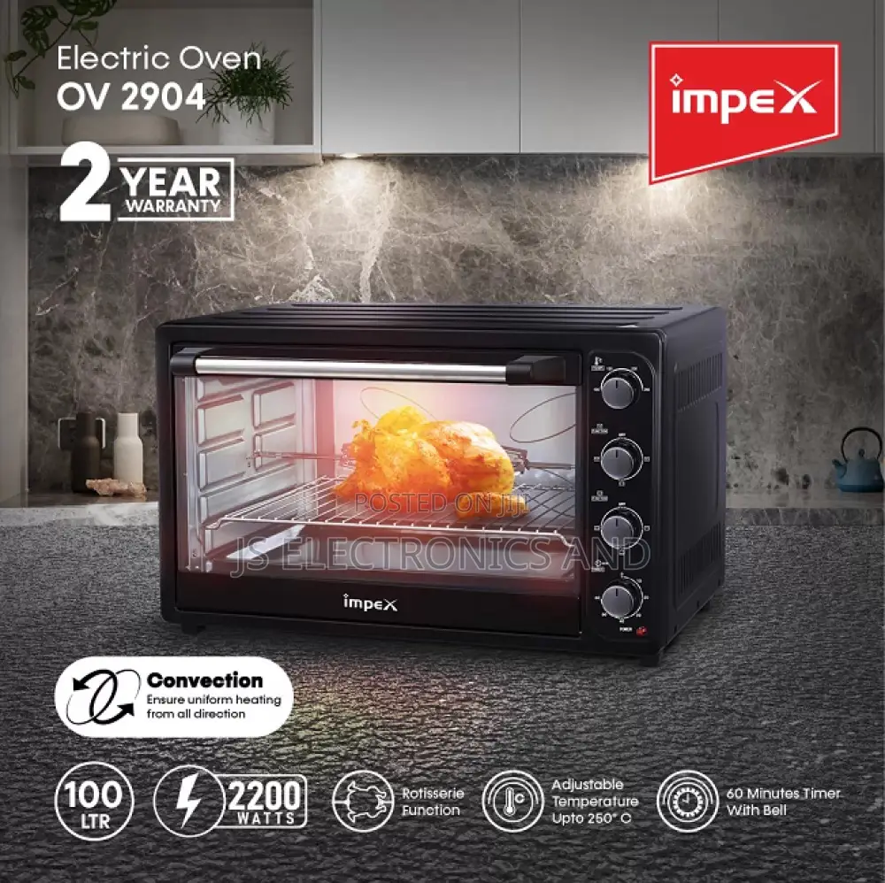 Impex Electric Oven 100 Liter Ultimate Cooking