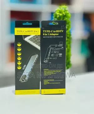*Type C Hub 8 in 1* *2 Type C Ports