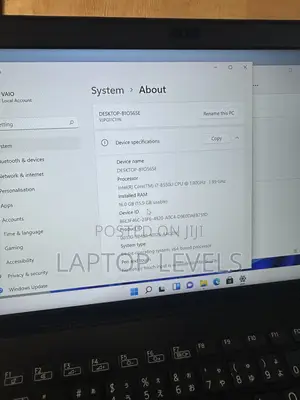 Laptop Sony VAIO E11125CN 16GB Intel Core i7 SSD 256GB