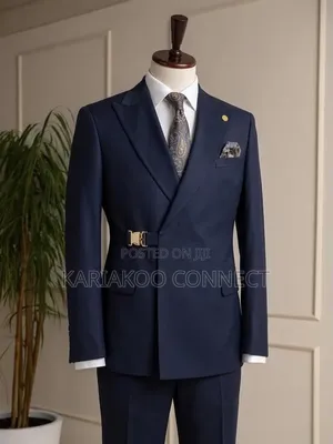 Dark Blue Groom's Premium Suit