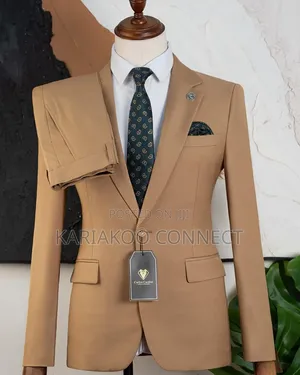 Camel Brown Premium Men's Classic Suit