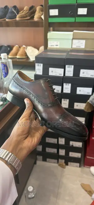 Brown Half Brogue Oxford Shoe