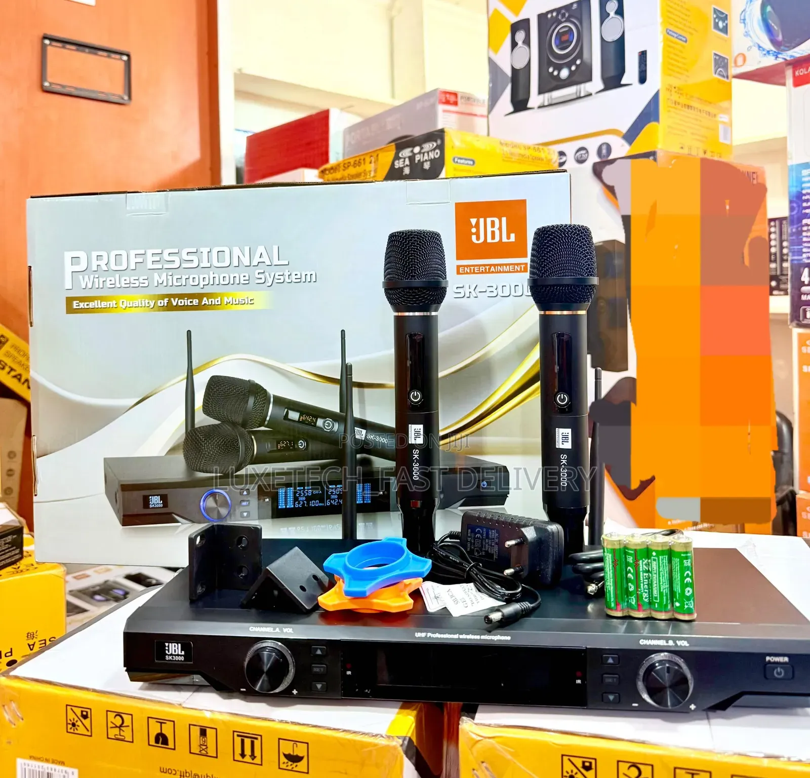 JBL Sk-3000 Professional Dual Wireless Microphone System (2 Mics)