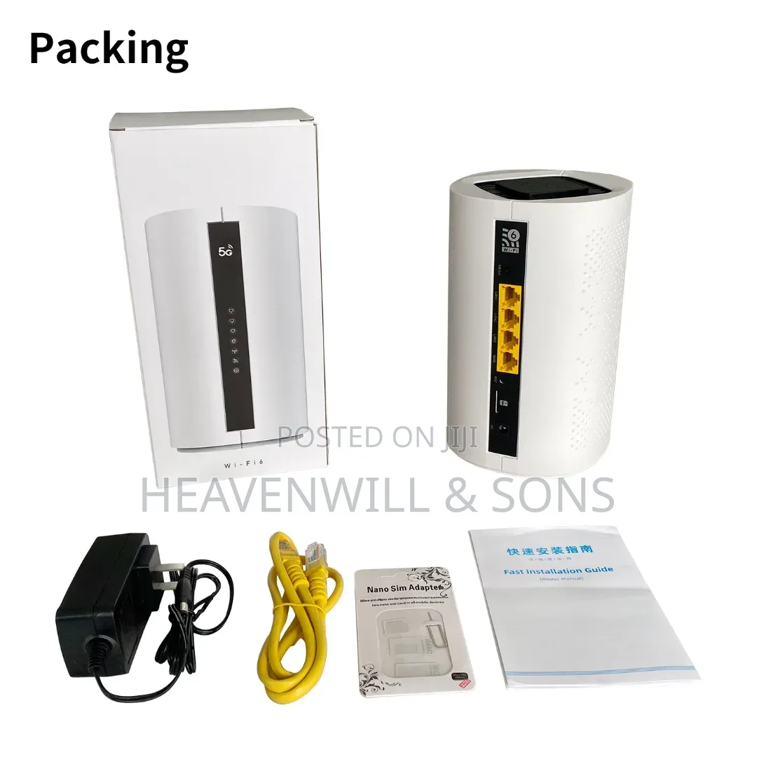 Universal 5g Wifi6 Gigabit Cpe Router Supports 128 Users Simultaneousl