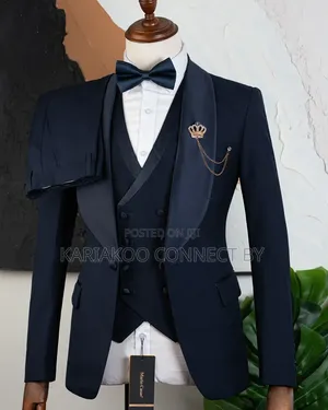 Premium Navy Blue Executive Tuxedo