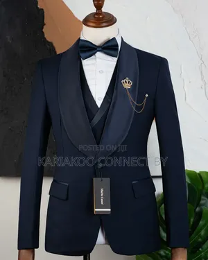 Premium Navy Blue Executive Tuxedo
