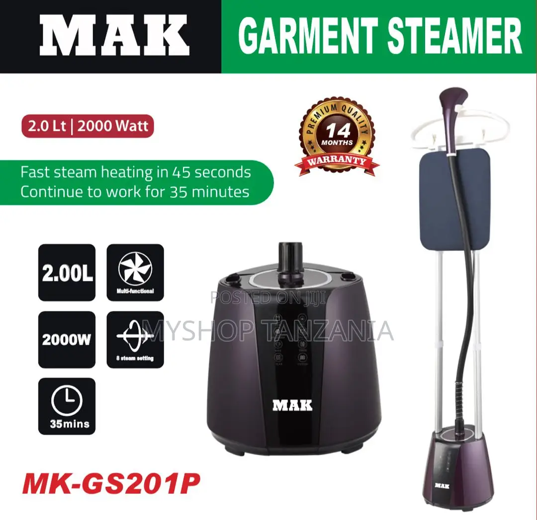 Mak Mk-Gs201p Upright Garment Steamer for Efficient Clothing Care