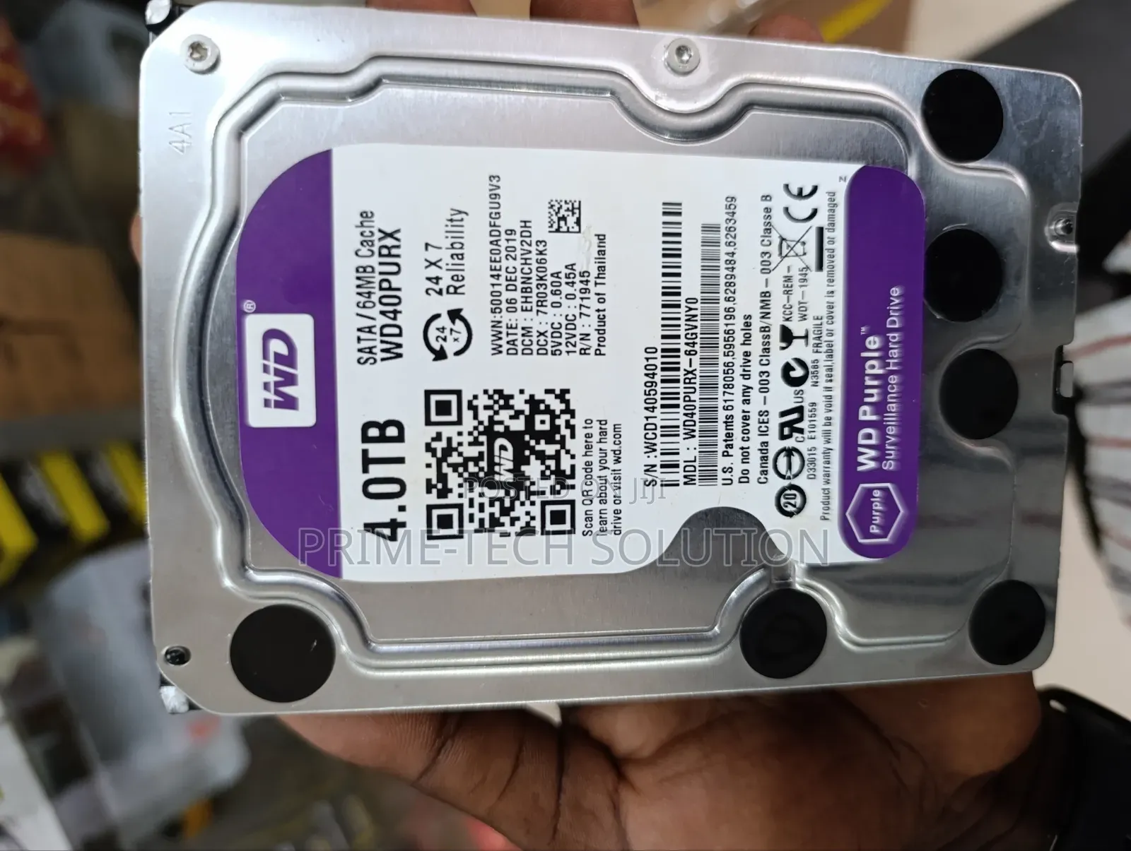 Wd Purple 4tb Surveillance HDD Wd40purx — DVR NVR | Tz