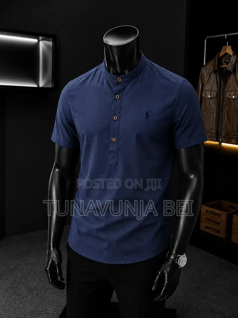 Shirt Colar Linen Material