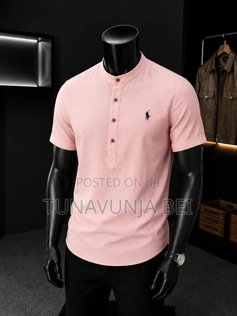 Shirt Colar Linen Material