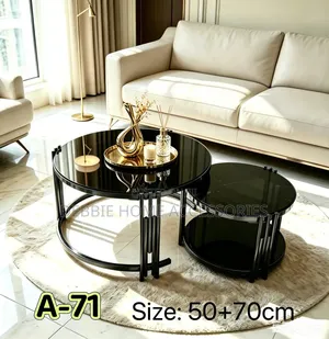 Modern Round Nesting Coffee Table Set(A -71)