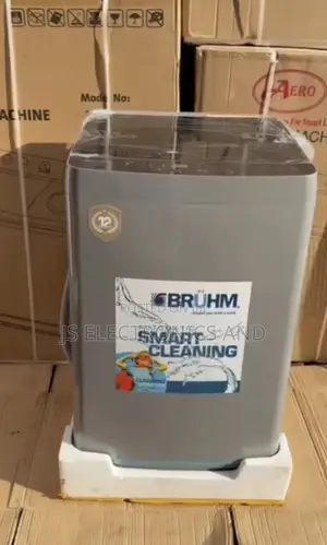 Bruhm Washing Mashine Automatic Top Load Kg 8 Wash and Spin