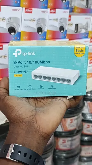 Tp-Link Ls1008 Desktop Switch 8 Port — Plug Play | Tz