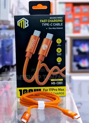 Usb C to C Fast Cable for iPhone 17 Pro Max (100w)