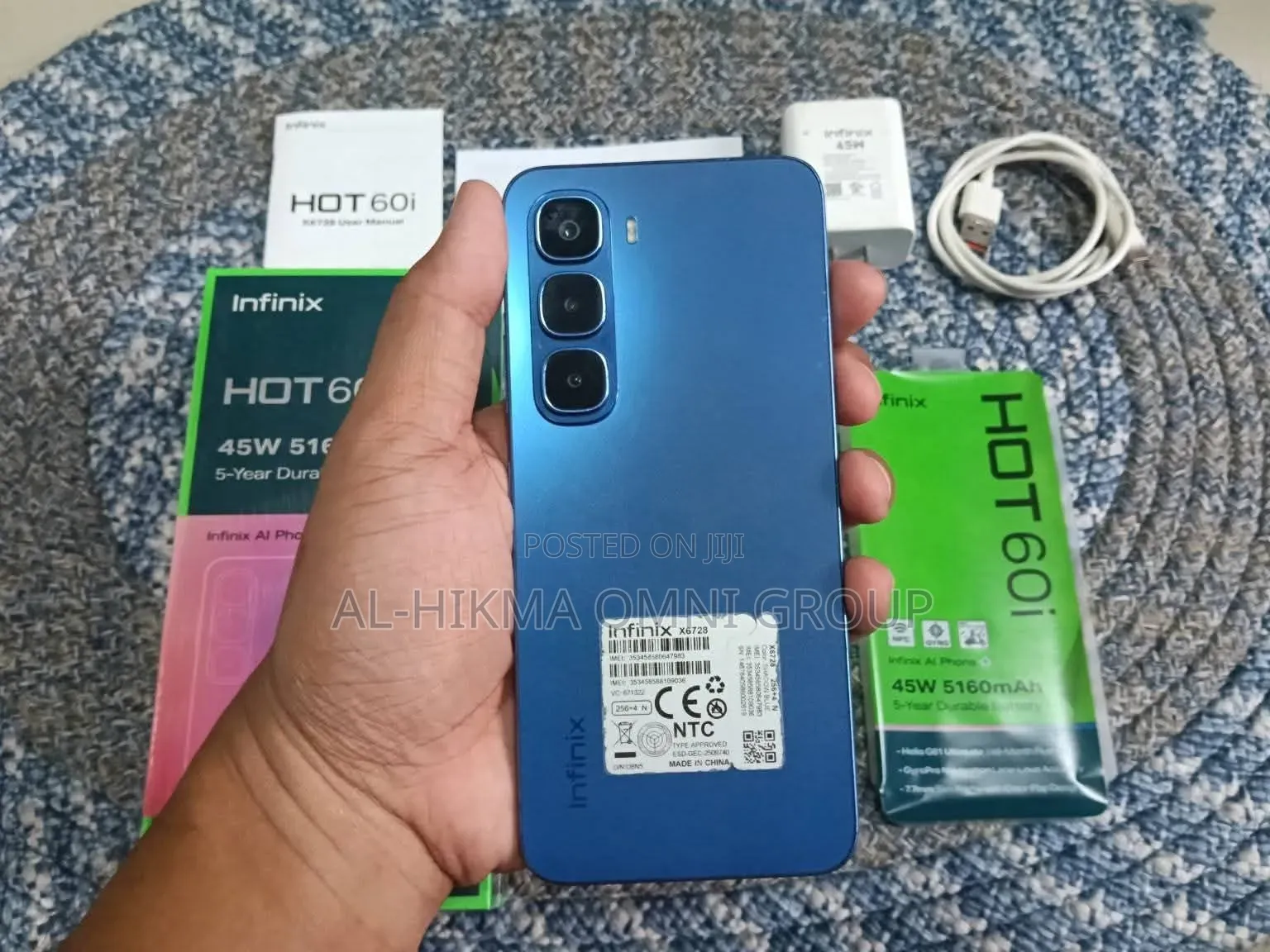 New Infinix Hot 60i 128 GB Blue