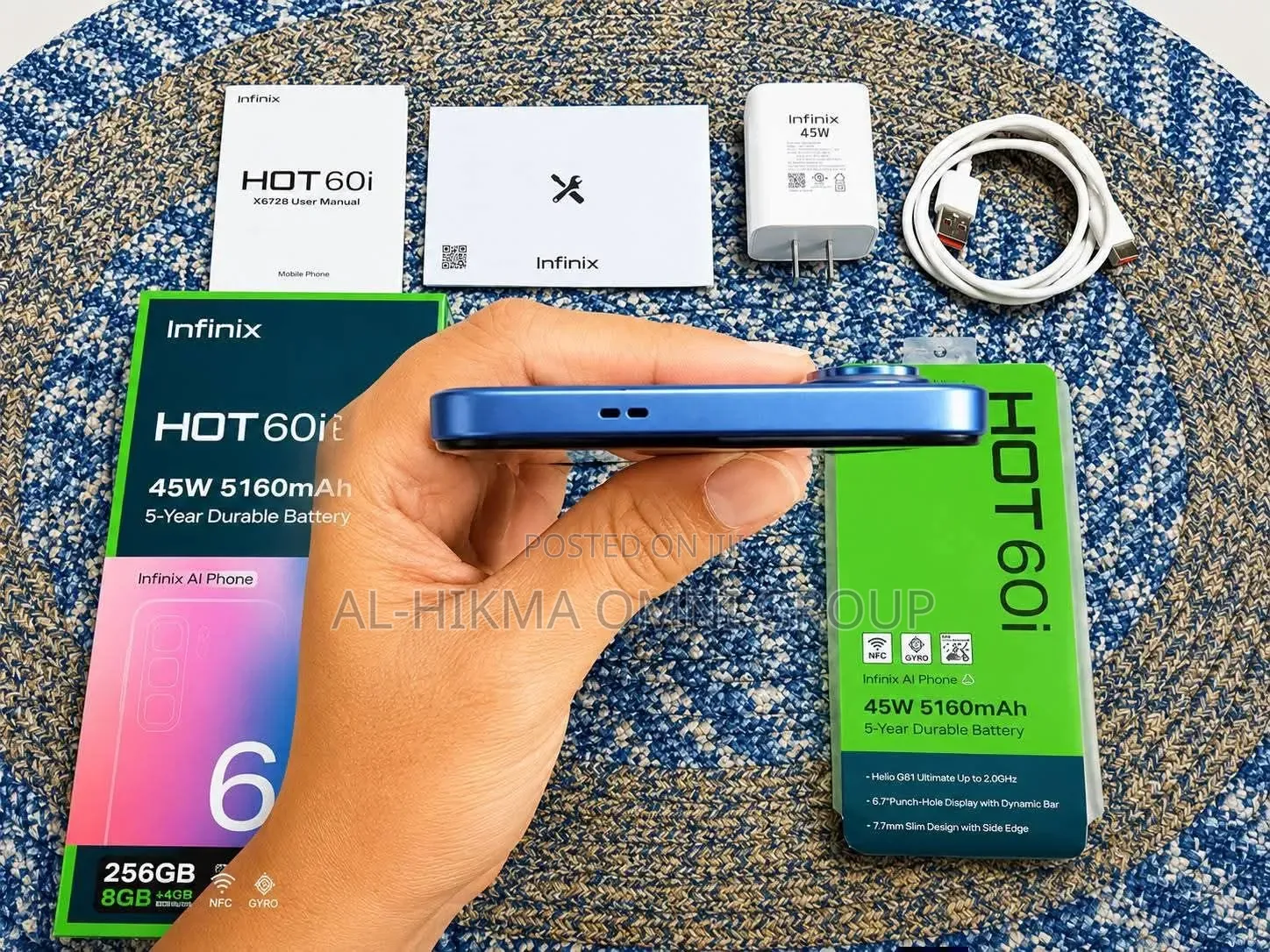 New Infinix Hot 60i 128 GB Blue